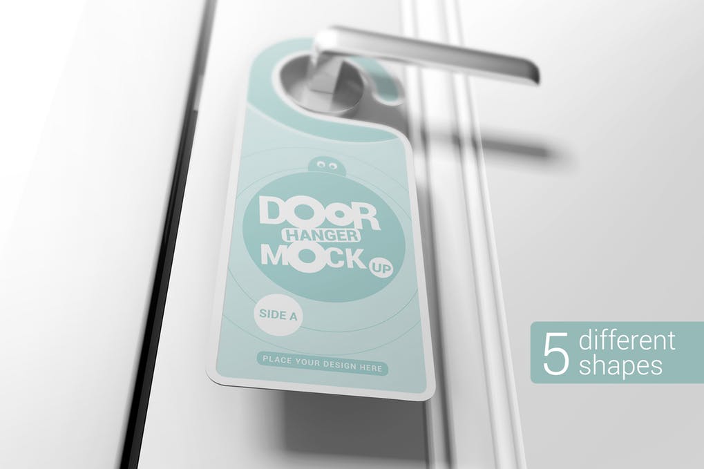 Download 12 Special Door Hanger Mockup Psd Templates Mockuptree