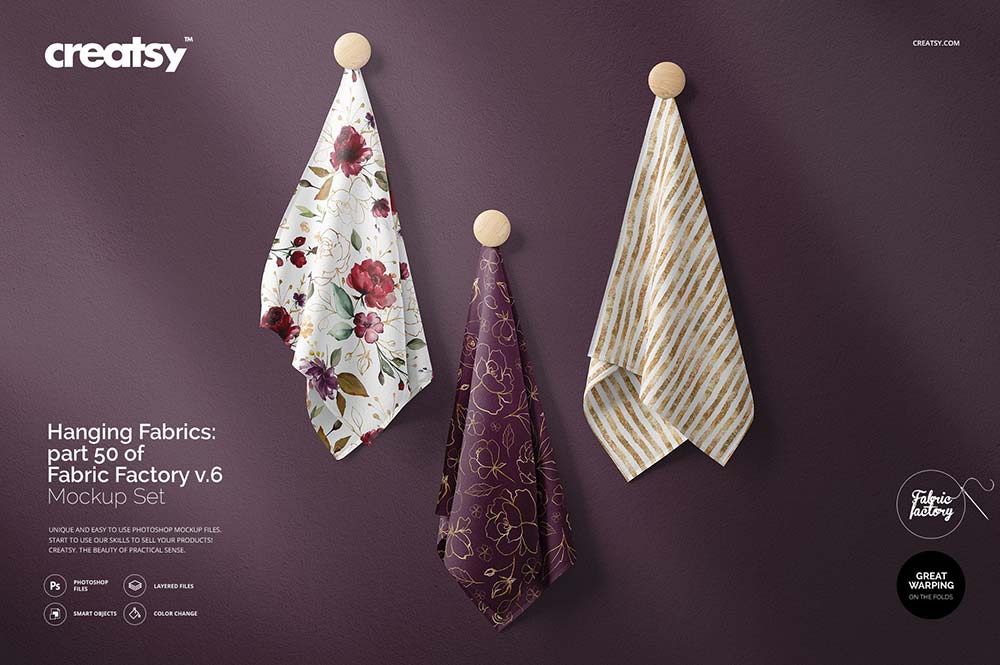 Download 50 Beautiful Fabric Mockup Psd Templates Mockuptree