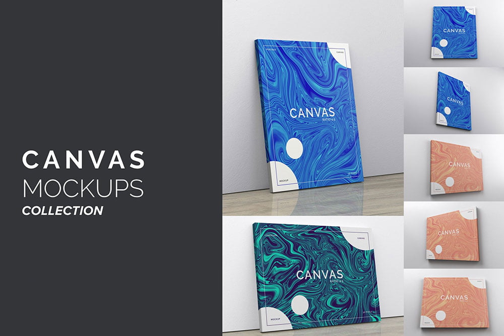 Rolled Canvas Mockup Bundle