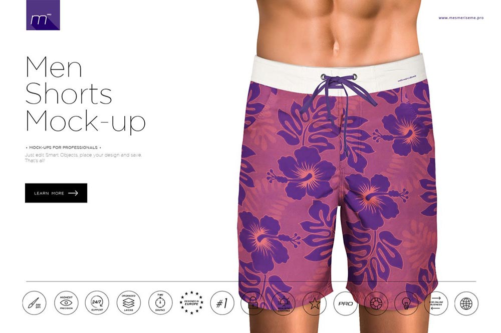 20+ Ultra Shorts Mockup PSD Templates