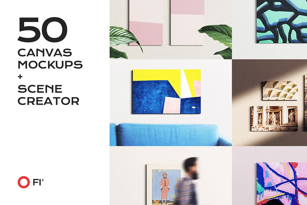 Download 12+ Stylish Canvas Mockup PSD Templates | Mockuptree