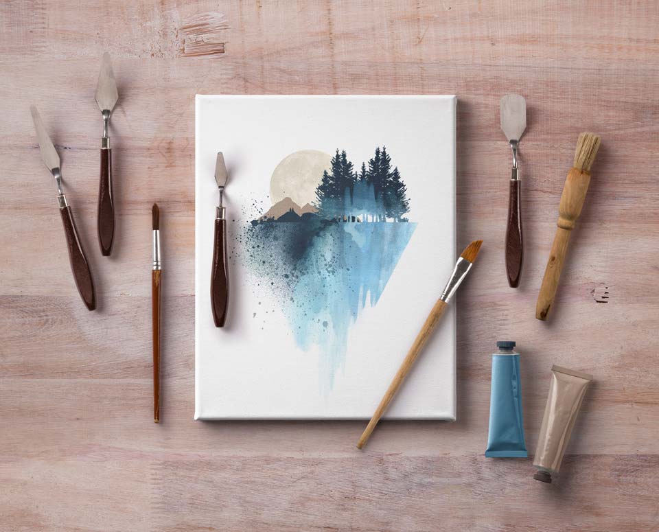 Download 15 Stylish Canvas Mockup Psd Templates Mockuptree