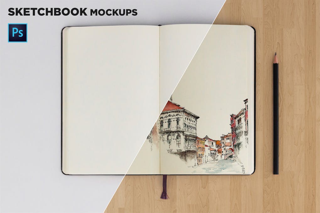 30 Realistic Sketchbook Mockup Psd Templates Mockuptree