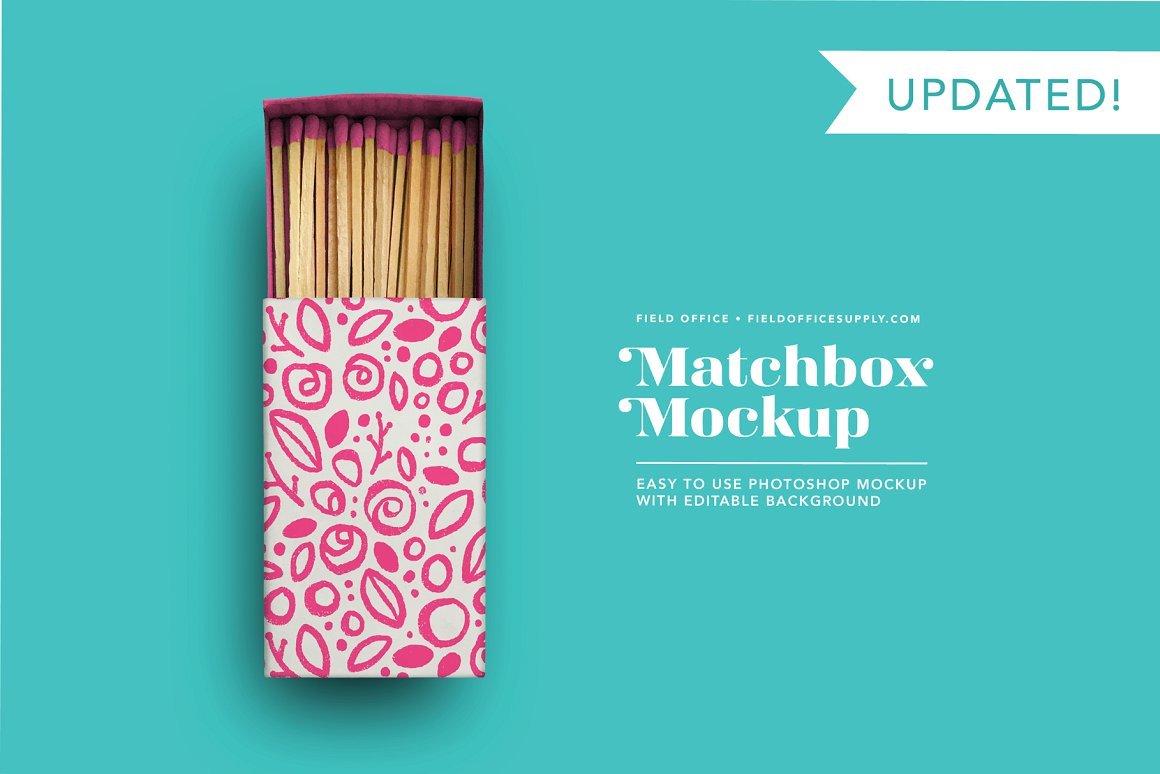 Free Matches Box Mockup, Free Photoshop Mockups