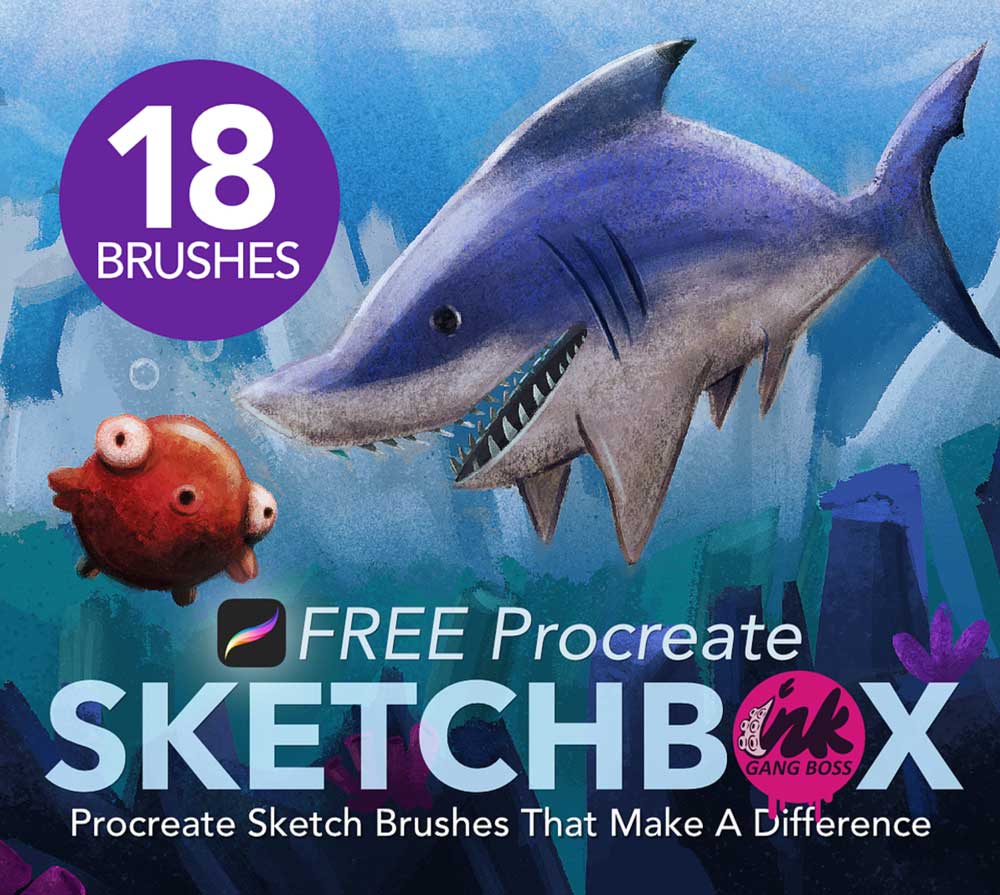 Free Ink Gang Boss SketchBox for Procreate Free Ink Gang Boss SketchBox for Procreate