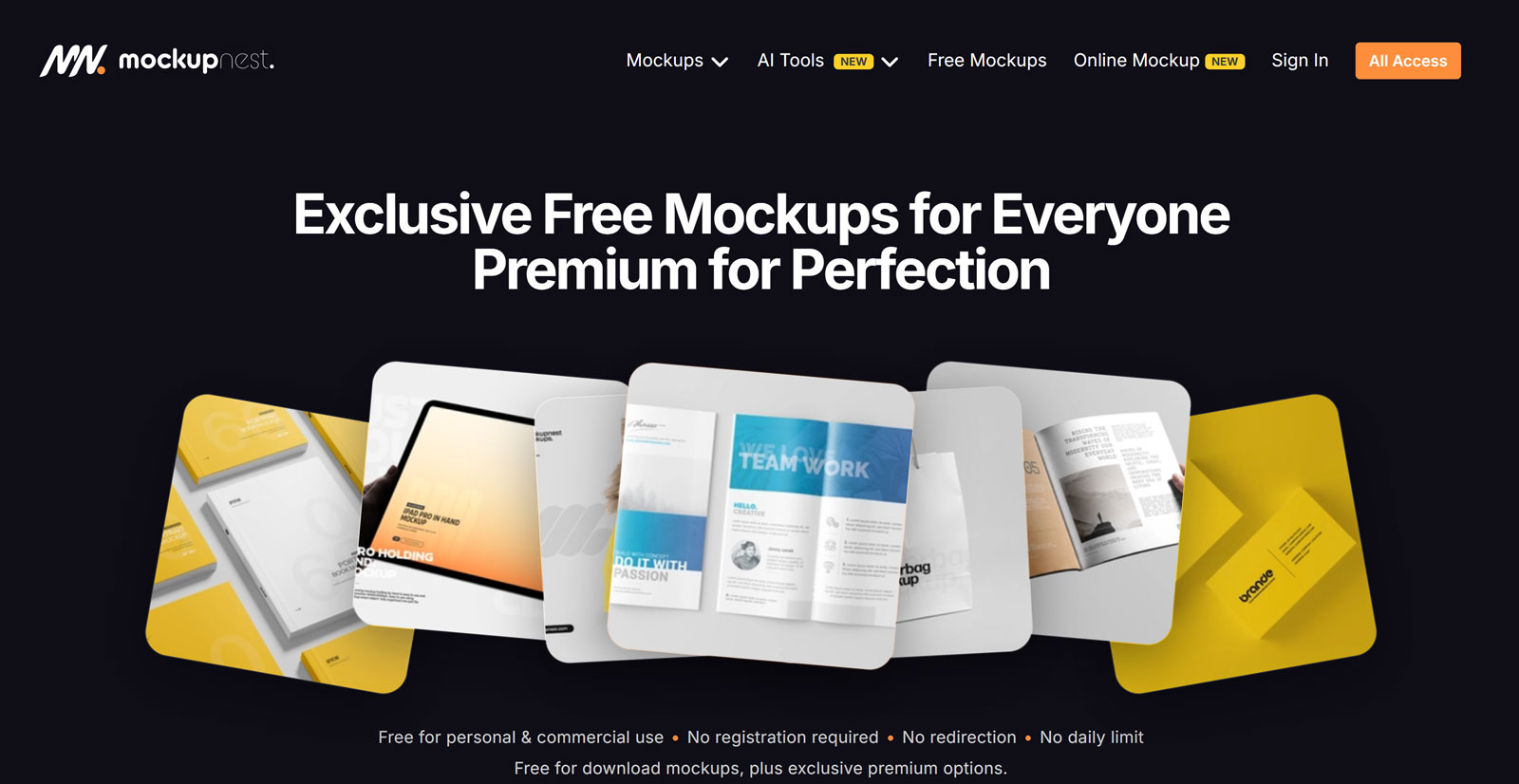 Mockupnest free minimal product mockups PSD