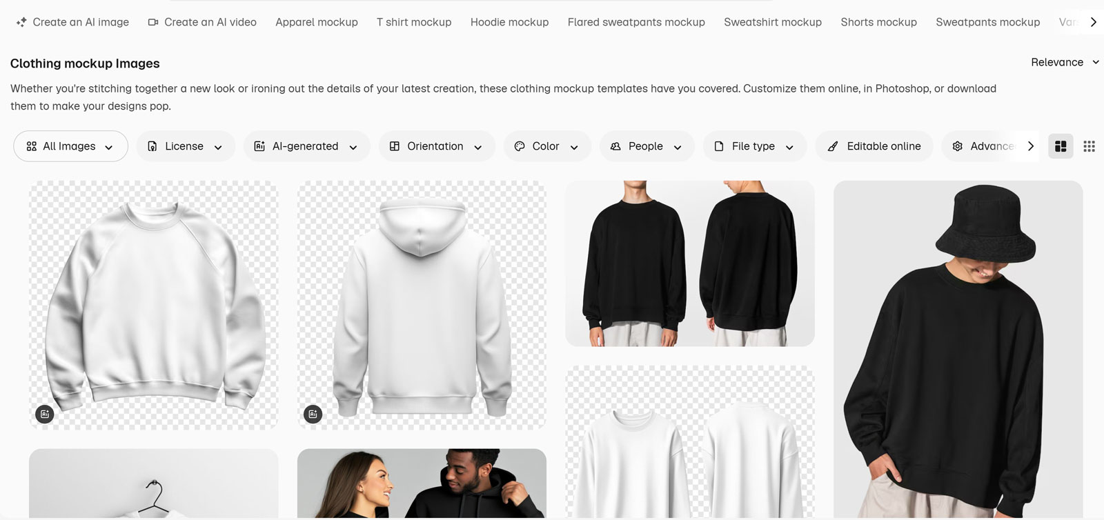 free clothing mockup