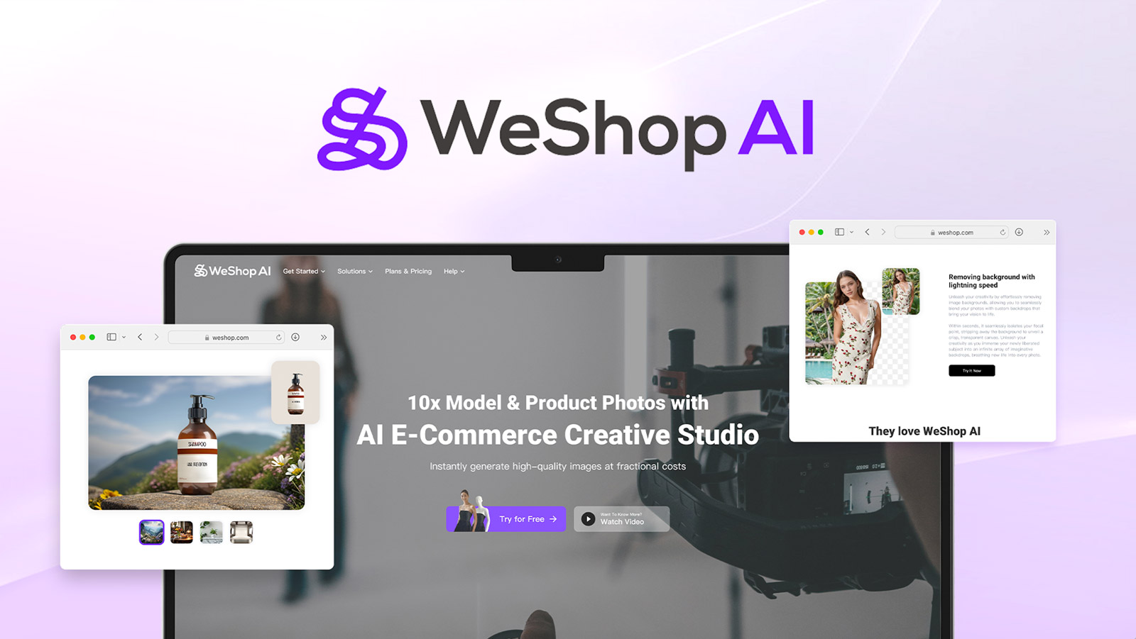 WeShop AI virtual model clothing fashion photography