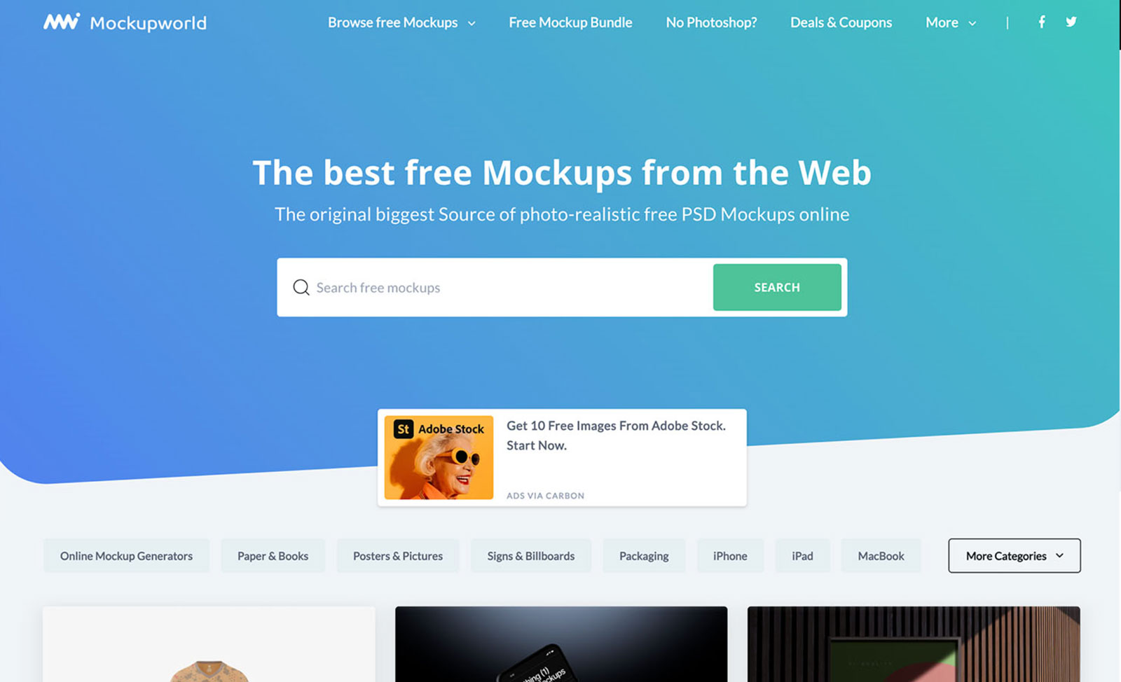 MockupWorld largest free mockup directory 3000 files