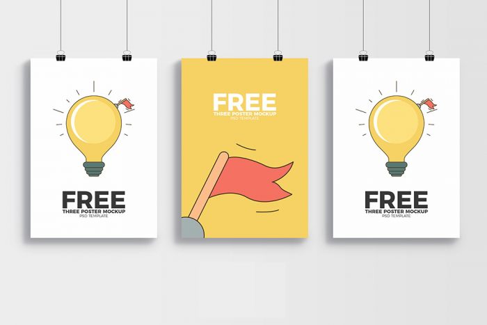 Free PSD Poster Mockup