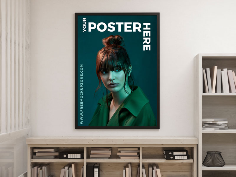 Download Free Creative Interior Poster Mockup Mockuptree PSD Mockup Templates