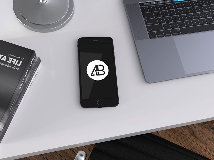 Free Jet Black iPhone 7 Plus Mockup