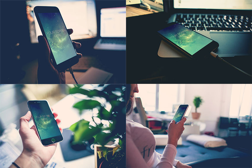 Free Photorealistic iPhone 6 Mockups