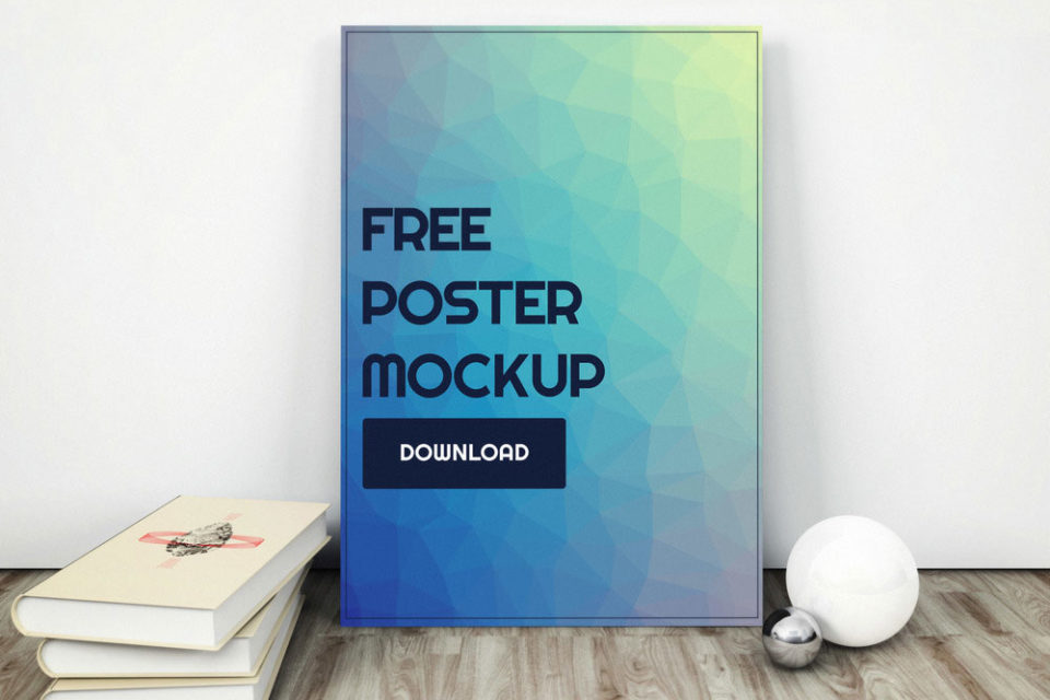 Download Free Square Poster Frame Mockup Mockuptree