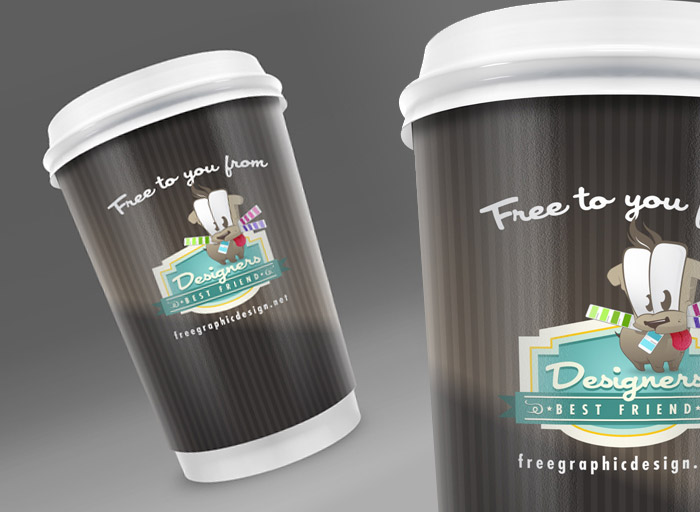 Free Coffee Cup PSD Mockup