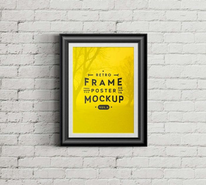Free Poster Frame Mockup | Mockuptree