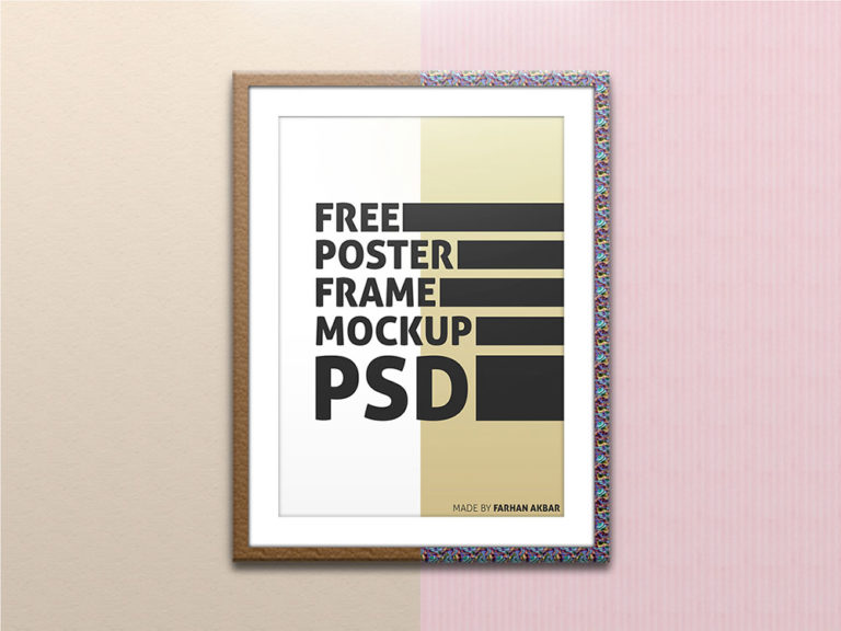 Free Versatile Poster Frame Mockup | Mockuptree