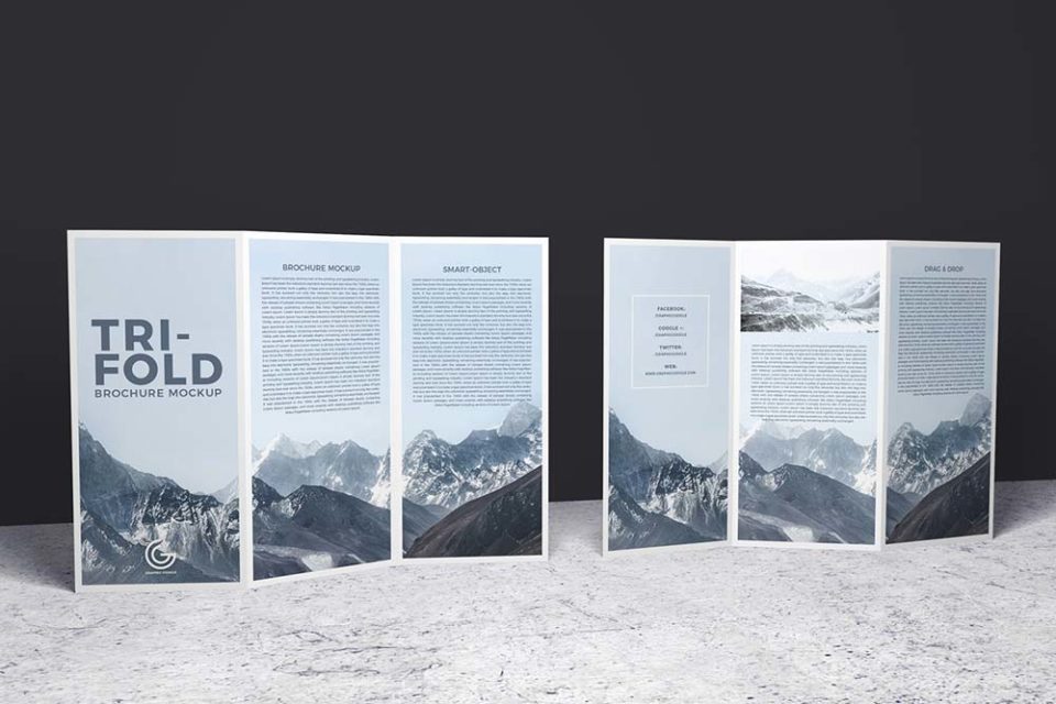 Free Us Letter Tri Fold Brochure Mockup Mockuptree