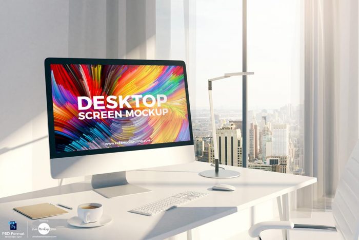 Free Desktop Screen Mockup