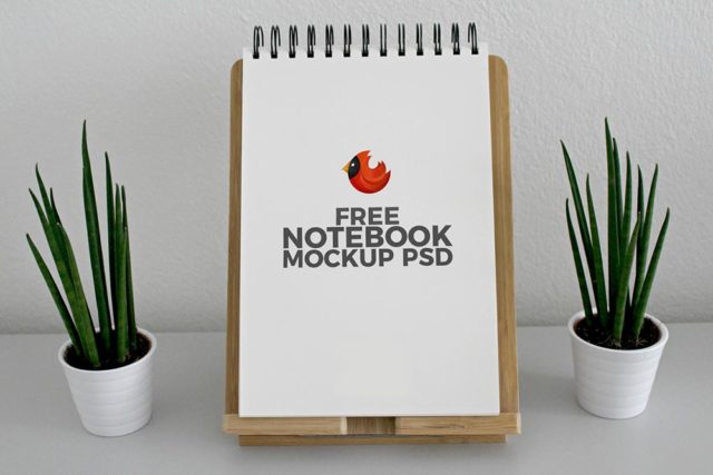 Free Notebook Mockup PSD