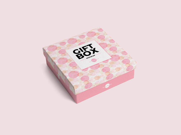 Free Gift Box Mockup PSD | Mockuptree