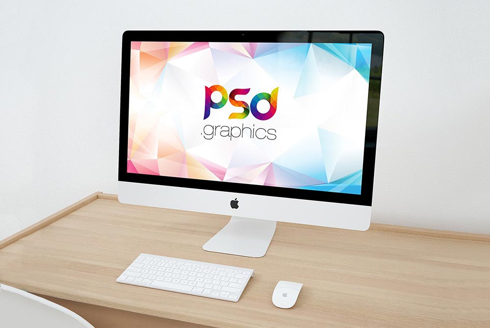 Free Indoor iMac Mockup