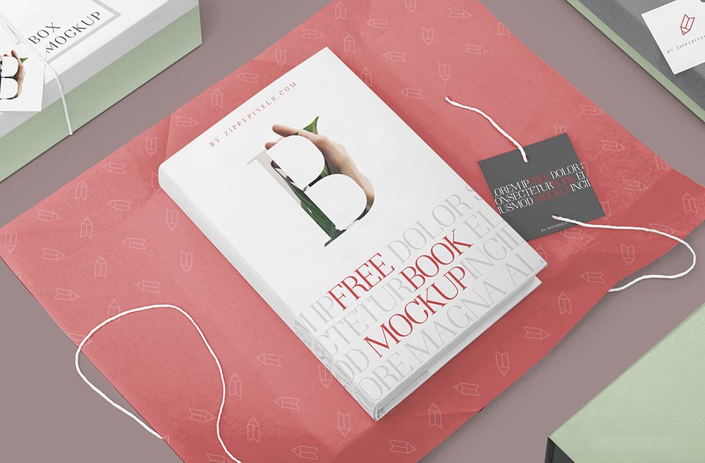 Free Gorgeous Hardcover Book Mockup