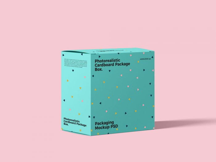 Free Cardboard Package Box Mockup | Mockuptree