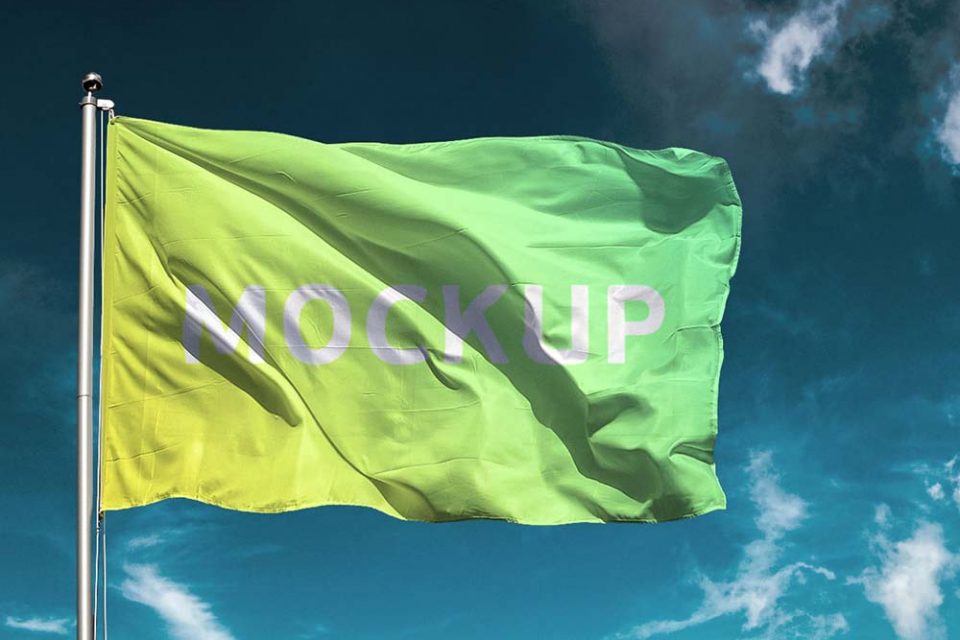 Download Free Feather Flag Mockup Mockuptree PSD Mockup Templates