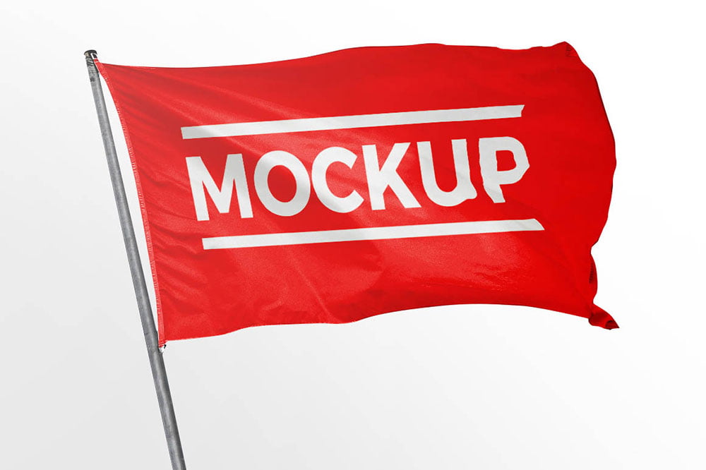 Download Free Flag Mockup | Mockuptree