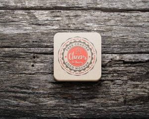 Free Coaster Mockup