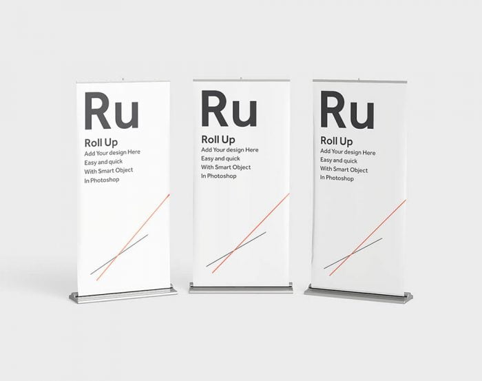 Free Roll-Up Banners Mockup