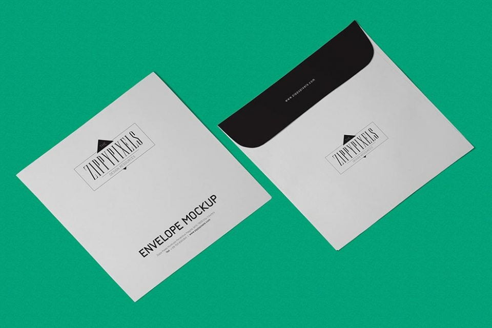 Download Free A7 Envelope Mockup Mockuptree PSD Mockup Templates