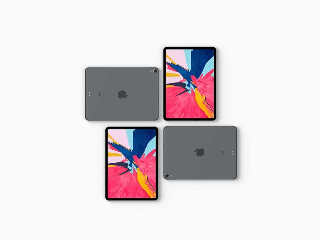 Free Top View iPad Pro Mockup