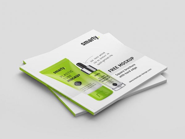 Free Square Brochure Mock-ups | Mockuptree