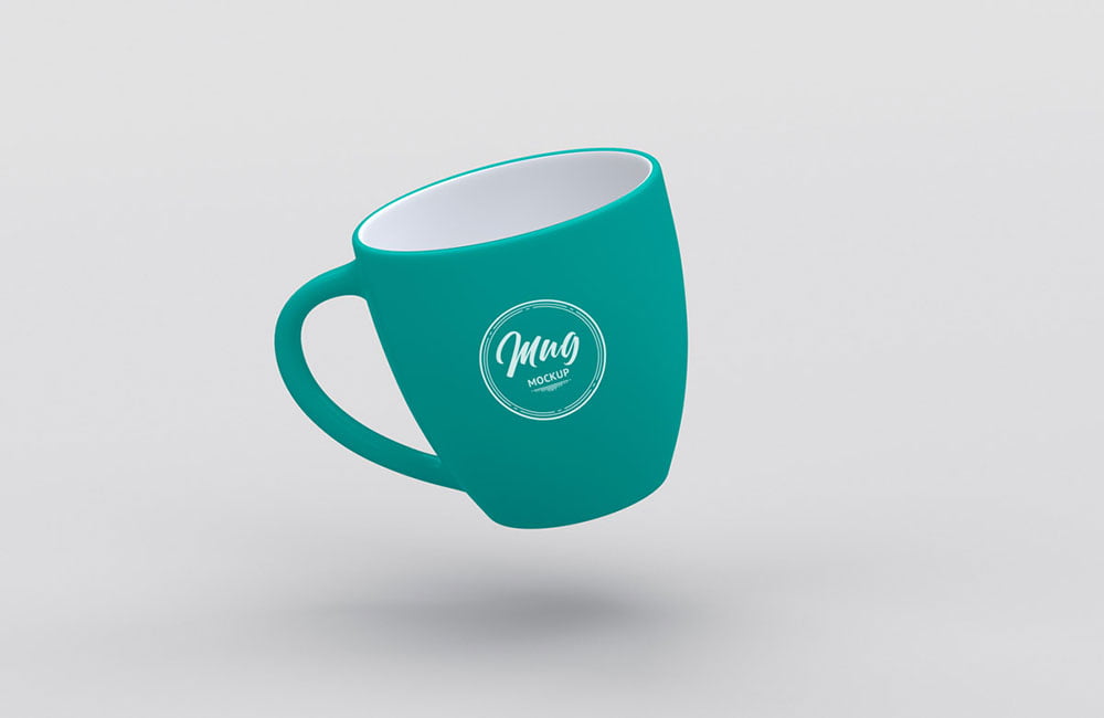 Floating Coffee Cup Mockup