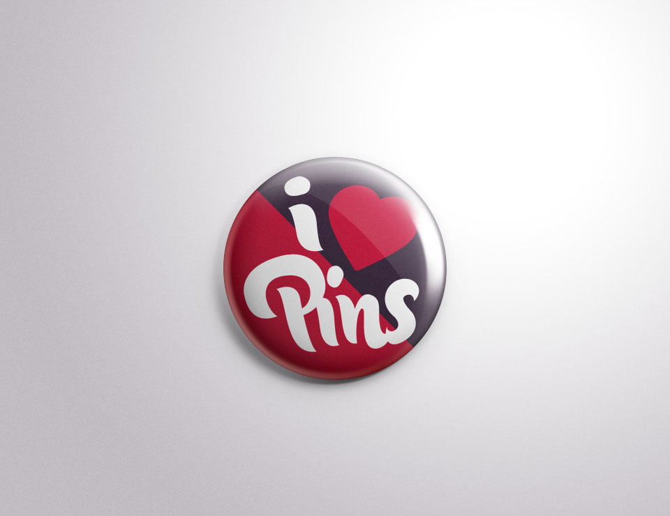 logo pin mockup