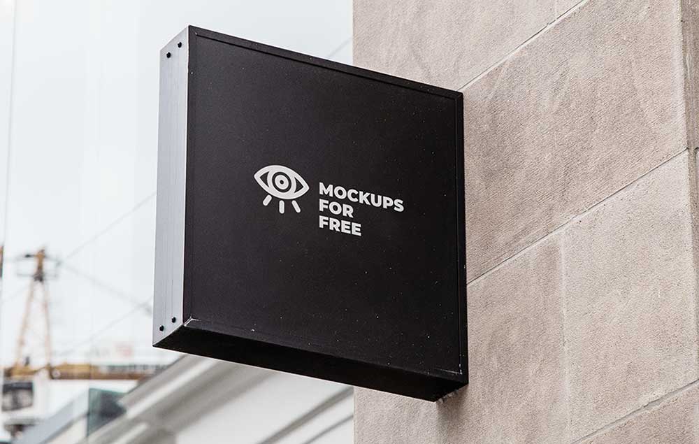 Free Signboard Mockup | Mockuptree