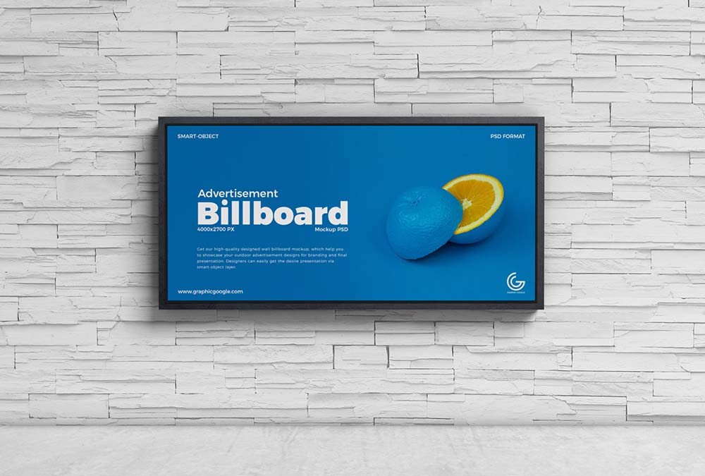 Download Free Wall Advertisement Billboard Mockup Mockuptree