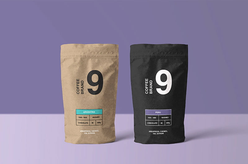 Download Free Paper Coffee Bag Mockup | Mockuptree