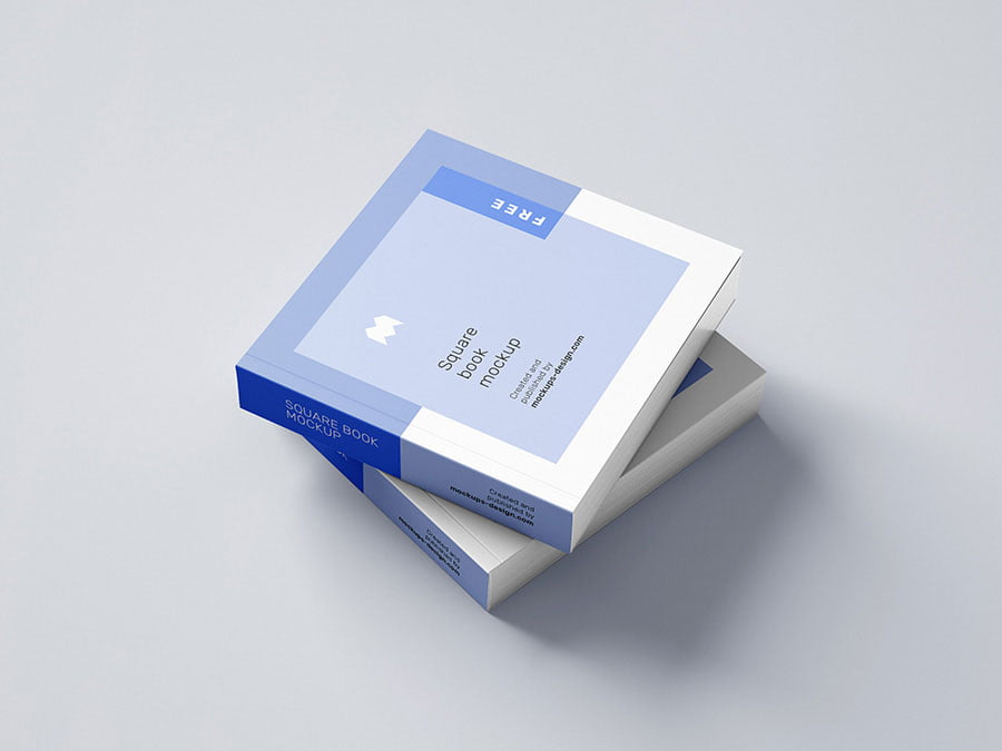 Download Free Square Book Mockup PSD | Mockuptree PSD Mockup Templates