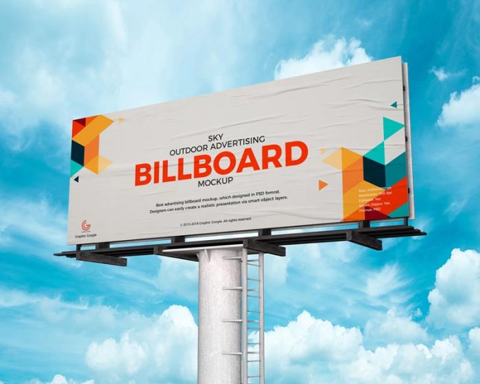 Free Advertising Billboard Mockup