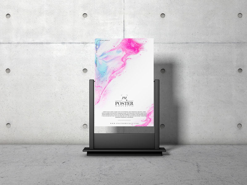 Download Free Stand Poster Mockup | Mockuptree