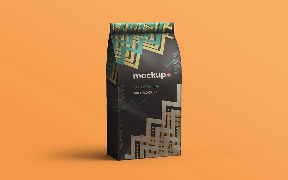 Free PSD Coffee Bag Mockup Mockuptree