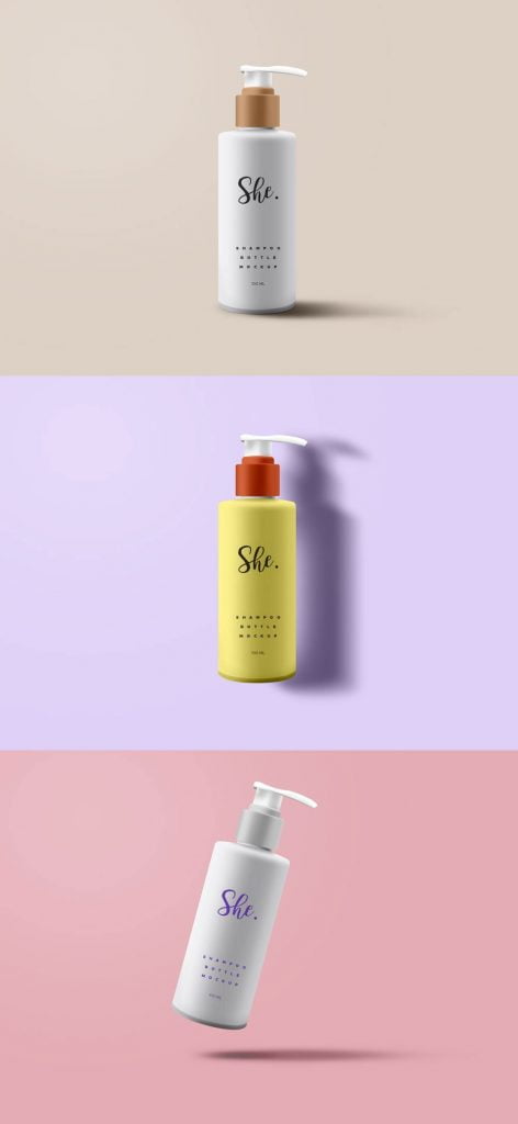 Free Shampoo Bottle Mockup PSD | Mockuptree