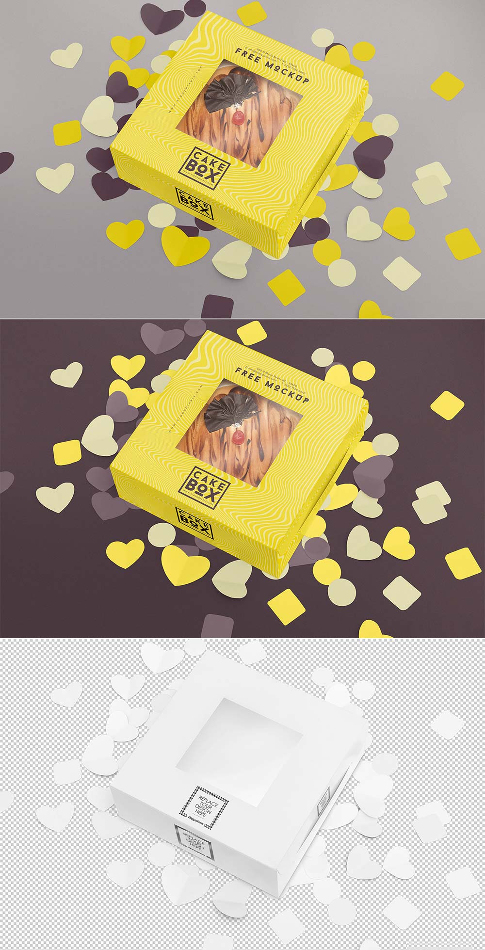 Premium PSD | All type of cake mock up designs and psd templets