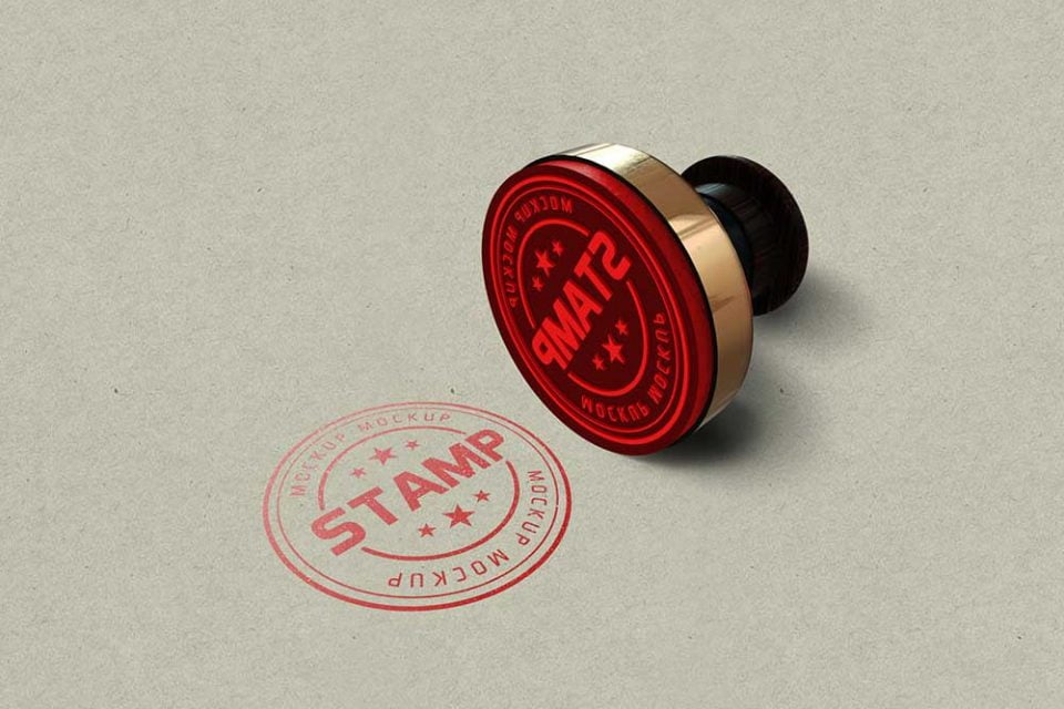 12 Best Free Stamp Mockups For Mockuptree