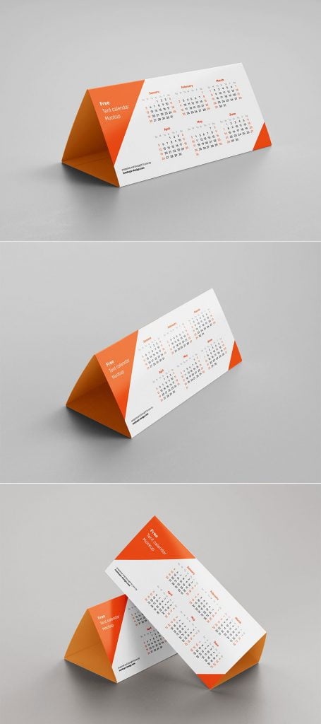 Free Tent Calendar Mockup | Mockuptree
