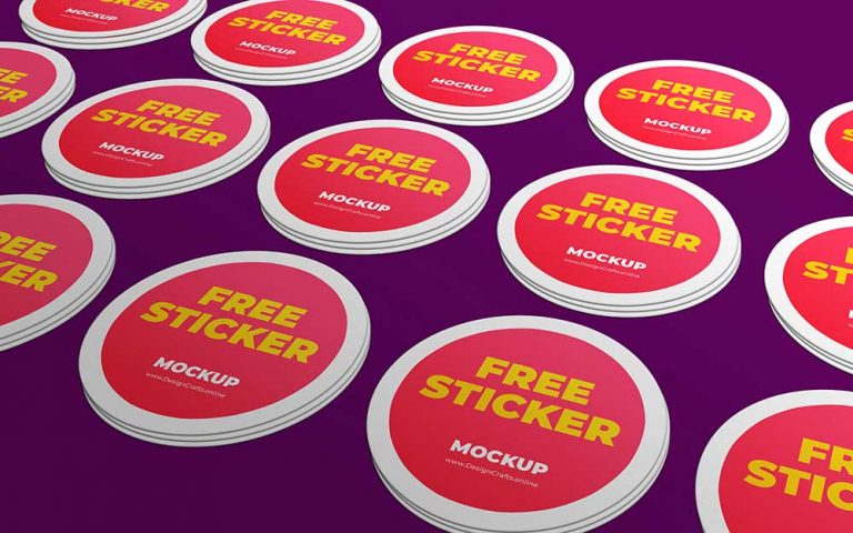 Free Sticker Mockups