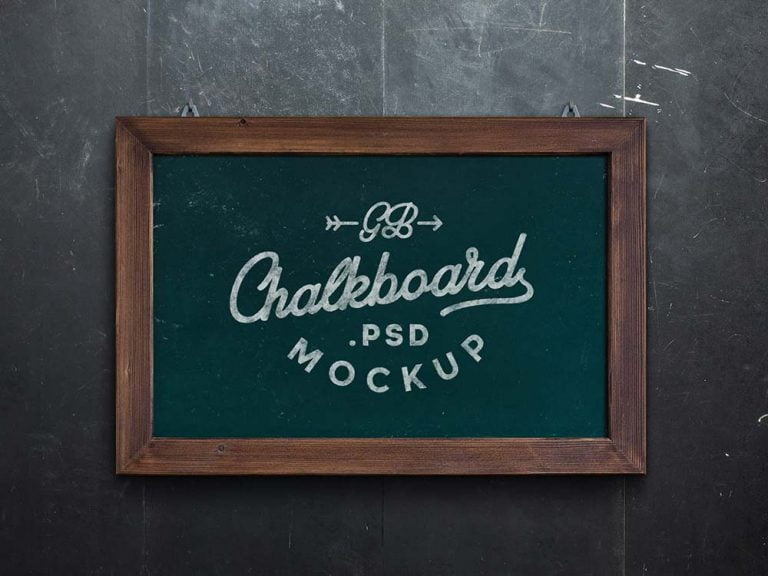 Free Chalkboard Mockup